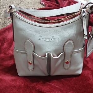 Dooney & Bourke Gray Leather Shoulder Bag